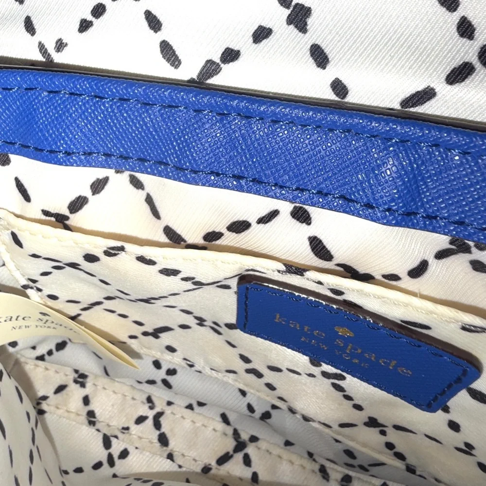 Kate Spade Newbury Lane Sally Crossbody Bag in Royal Blue Saffiano Leather, EUC - Picture 13 of 14
